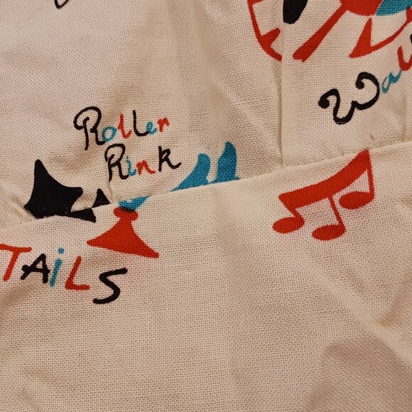 Bernie Dexter White & Black Atomic Festival Loretta Dress 1X NOVELTY RETRO USED - Picture 5 of 10